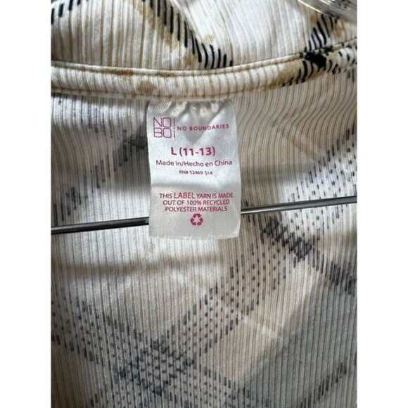 No Boundaries Junior's Plaid Polo Dress Large NWOT - Picture 4 of 6